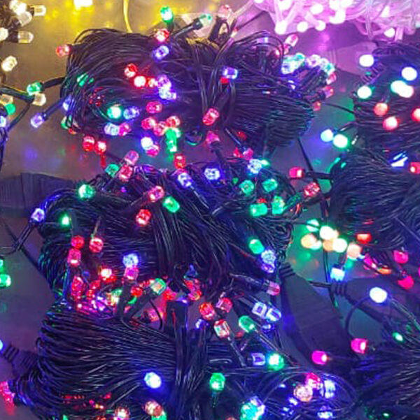 Multi Black wire 18ft Christmas String Fairy Lights Garland Outdoor Waterproof Decoration Lamp For Party Halloween Garden House