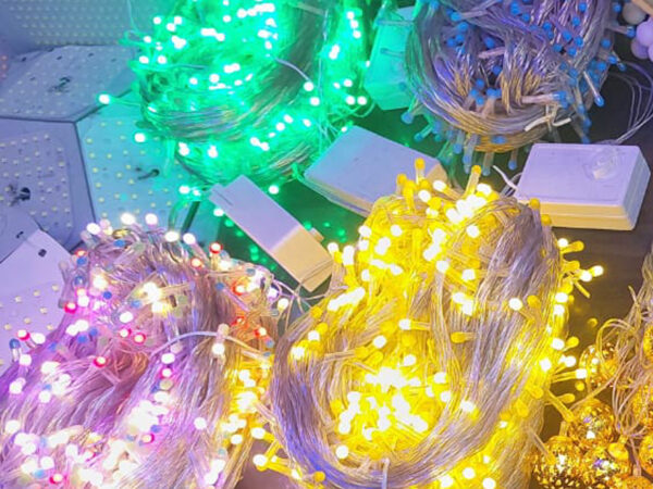 220V Decorative String 18ft Led Fairy Lights Holiday Outdoor Lamp Garland For Christmas Tree Wedding Party Decoration