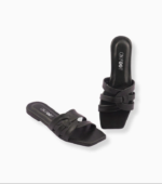 Loom Step -39 Black • Material: Rexine • Pattern: Textured • Gender: Women's • Product Feature: Fancy, Formal, Casual, Semi-Formal • Available Sizes: 36, 37, 38, 39, 40, 41 • Size Chart: Size Chart Attached • Color: Black • Package Includes: 1 x Flats • Note: There might be an error of 1-3 cm due to manual measurement, and slight color differences may occur as a result of varying lighting and monitor effects. • Product Code: MZ76500000170ONFT - Image 2