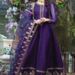 3 PCs Women's Stitched Chiffon Embroidered Maxi