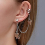 Butterfly Hanging Ear Cuffs