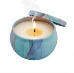 Tin Scented Candles Round Shape Pack of 2 - Image 3