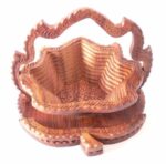 Best Quality Solid Wooden Dry Fruits Basket for Folding Home Decor Kitchen Tableware Dry Fruits Basket
