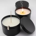 Scented candles Black Tin pack of 2 with Different Fragrance - Image 2