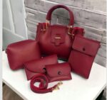👜 5PCS Stylish Bags Set for Girls – Shoulder & Crossbody with Wallet & Pouch - Image 4