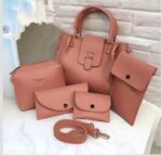 👜 5PCS Stylish Bags Set for Girls – Shoulder & Crossbody with Wallet & Pouch - Image 5