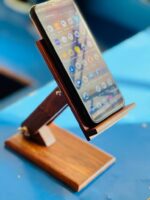Wood Phone Docking Station Key Holder Wallet Stand Watch Organizer - Image 2