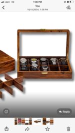 3 Slots Luxury Walnut Wooden Watch Collection Storage Box Display Boxes Cases Custom logo Wood Watch Box with Glass Lid for Gift - Image 3