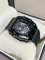 ⌚ Richard Black Skeleton Watch for Men – Premium Automatic Luxury Timepiece - Image 6