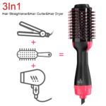 Fast Heating Revlon Ceramic Ionic Hair Straightener Brush for Home Salon Multi Hot Air Brush 3 in 1 One Step Hair Dryer Brush45 - Image 2