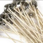 Parafin Candle Wicks 12 cm /36 piece Natural Wax Coating With Metal Tab| Candle Wicks| Candle wick| Candle Wicks for Candle Making| Candle wick Thread - Image 2