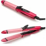 2 in 1 Beauty Hair Styling Tools Rlonic Roller Ceramic Coating Flat Iron Hair Curler and Straight