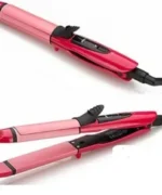 2 in 1 Beauty Hair Styling Tools Rlonic Roller Ceramic Coating Flat Iron Hair Curler and Straight - Image 3