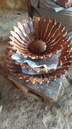 Fruit Bowl Set Wooden Round Basket, Handmade Wood Fruit Bowl Set, Pakistani Handmade Crafted Kitchen Basket Bucket Solid Wood - Image 3