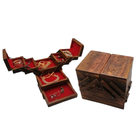 Modern Multifunctional Necklace Bracelet Storage Organizer Vintage Necklace Watch Organizer Wooden Necklace Bracelet Jewelry Box