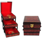 Modern Multifunctional Necklace Bracelet Storage Organizer Vintage Necklace Watch Organizer Wooden Necklace Bracelet Jewelry Box - Image 2