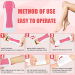 Wax Warmer Portable Wax Heater for Hair Removal Depilatory Soft Wax Roller for Women Men Home Waxing Machine - Image 3