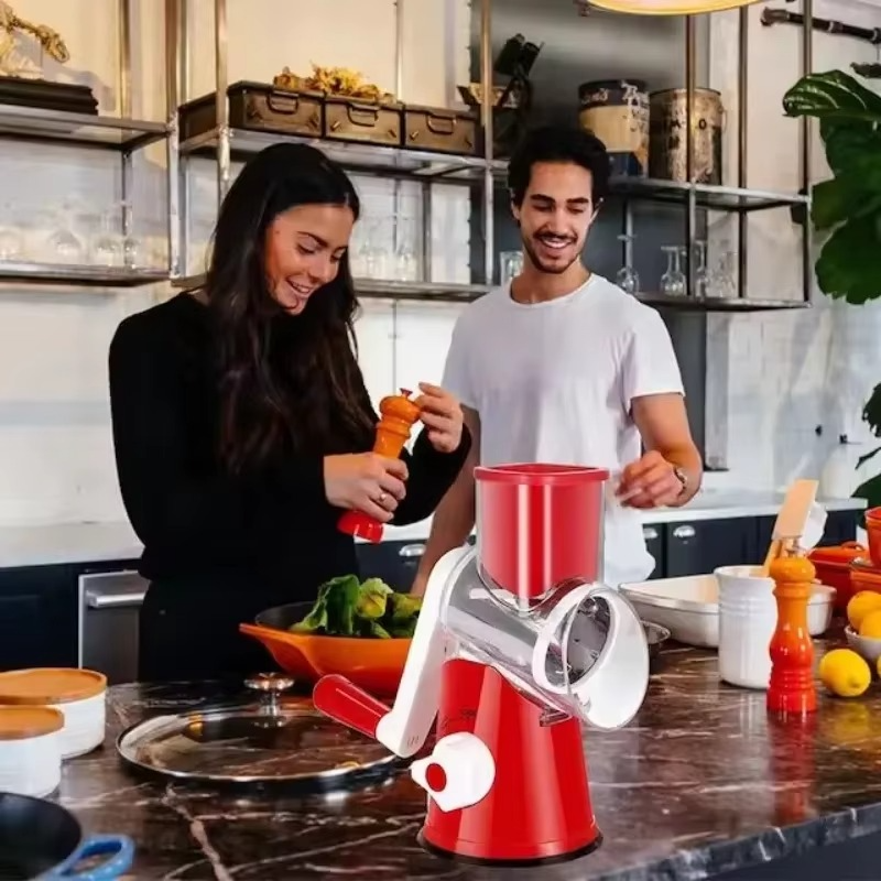 download (90) Multifunctional Kitchen Tool: Garlic Grinder & Potato Shredder with Vegetable Grater & Peeler - Image 1