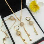 Fashion Jewelry Golden Chain & Ball Shape Locket Necklace for Girls / Women