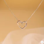 Heart Pendant Jewelry Set – Necklace with Matching Earrings - Image 4