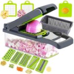 Slicer Multifunctional Vegetable Cutter Kitchen Accessories 14 in 1 Food Cutter Veggie Onion Chopper Mandoline Slicer - Image 3