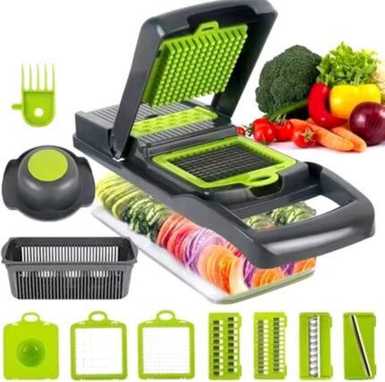 Slicer Multifunctional Vegetable Cutter Kitchen Accessories 14 in 1 Food Cutter Veggie Onion Chopper Mandoline Slicer