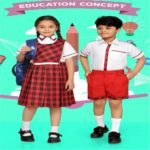 Summer Uniform Short Sleeve School Uniforms for Primary And Kindergarten Students Red Performance Outfit British Style Uniform