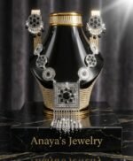 Antique Black and Silver Stainless Steel Set