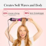 Fast Heating Revlon Ceramic Ionic Hair Straightener Brush for Home Salon Multi Hot Air Brush 3 in 1 One Step Hair Dryer Brush45 - Image 3