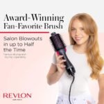 Fast Heating Revlon Ceramic Ionic Hair Straightener Brush for Home Salon Multi Hot Air Brush 3 in 1 One Step Hair Dryer Brush45 - Image 4