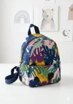 Medium Colorful Tropical Print Backpack for Girls