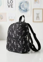 Medium Colorful Tropical Print Backpack for Girls - Image 3