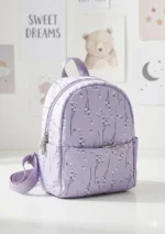 Medium Colorful Tropical Print Backpack for Girls - Image 5