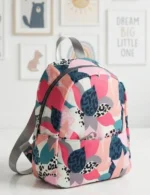 Medium Colorful Tropical Print Backpack for Girls - Image 6
