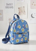 Medium Colorful Tropical Print Backpack for Girls - Image 8