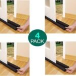 Door Stoppers 4-Pack Black Foam Insulation