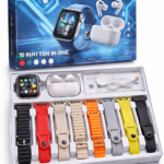 10 in 1 Smartwatch with Wireless Earbuds Combo Bluetooth Calling Watch