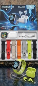 10 in 1 Smartwatch with Wireless Earbuds Combo Bluetooth Calling Watch - Image 3
