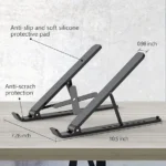 Adjustable Laptop Stand – Creative Folding Portable Storage Bracket for Desk & Office - Image 4