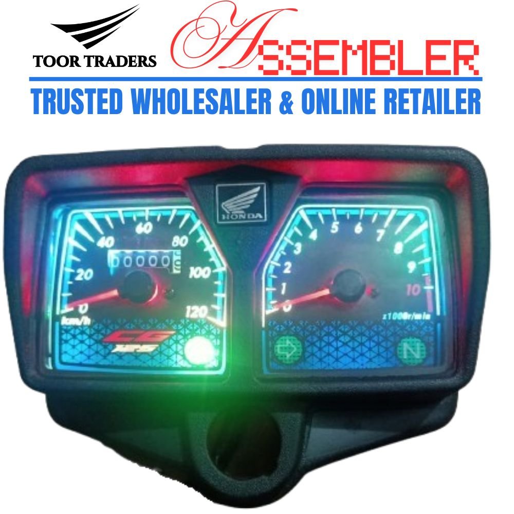 LED backlit glow speedometer for Honda CG125 Blue LED Backlight Glow Motorcycle Speedometer for Honda CG-125CC Bike - Image 1