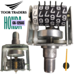 High-detail product image of RPM Meter Machine and Motorcycle Speedometer Movement Assembly compatible with Honda CD70, CG125, and all similar Chinese 70cc & 125cc motorcycles. Showcasing precision-engineered internal speedometer mechanism for accurate RPM and speed readings, universal instrument cluster movement unit, durable analog gauge part, ideal replacement for damaged bike speedometers, perfect for motorcycle repair, maintenance, restoration, and aftermarket upgrades with smooth and reliable performance.