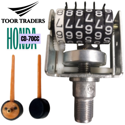 Detailed product image of Motorcycle RPM Meter Movement Machine and Speedometer Assembly compatible with Honda CD70, CG125, and all similar Chinese bikes. Featuring precision-engineered odometer and tachometer mechanism for accurate speed and RPM measurement, universal motorcycle instrument cluster part, durable internal speed gauge unit, ideal replacement for damaged speedometer systems, suitable for bike repair shops, mechanics, and motorcycle maintenance, ensuring smooth operation and high durability.