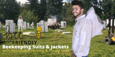 lightweight ventilated bee jacket with round veil, 3 layer ultra breeze airflow system, unisex beekeeping protective clothing, anti sting mesh fabric ideal for summer beekeeping and honey collection work