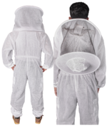 Ultra Breeze ventilated bee suit with detachable round veil, combining lightweight comfort, enhanced airflow, and dependable bee sting protection for professional and hobbyist beekeepers.