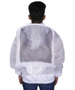3 Layers Ultra Breeze Ventilated Beekeeping Bee Jacket for Unisex Beekeepers with Round / Fencing Veil - Image 3