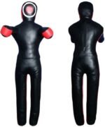 Martial arts grappling dummy on clearance sale for kickboxing, MMA, wrestling, judo, karate, and self-defense training. Unfilled dummy allows customized weight filling for beginners and professionals. Perfect for practicing punches, takedowns, submissions, throws, pins, and grappling techniques. Designed for adults and kids with reinforced stitching and durable fabric construction.