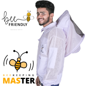 3 layer ultra ventilated beekeeping bee jacket with round veil, breathable mesh airflow design, unisex anti sting protection suit, lightweight and comfortable for daily beekeeping operations and hive inspections