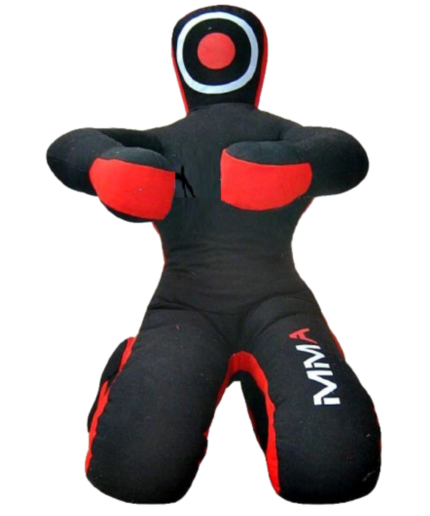 Durable unfilled MMA training dummy for wrestling, kickboxing, karate, judo, and grappling workouts. Designed to help improve combat sports skills, including submissions, takedowns, throws, striking accuracy, and ground control. Suitable for men, women, and kids training in martial arts, self-defense, and strength conditioning programs.