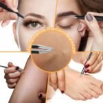 Tweezers Set,9 Pcs Professional Stainless Steel Tweezer Kit-Great Precision Eyebrow Tweezers for Ingrown Facial Hair with Leather Travel Case as Stocking Stuffing Gifts - Image 2