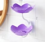 Lotus Flower Wall-Mounted Soap Holder – Self-Draining Bathroom & Kitchen Organizer – pack of 1 - Image 3